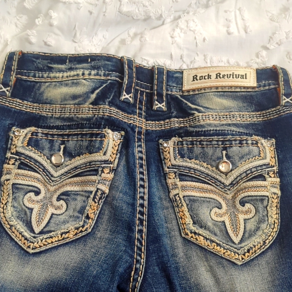 Rock revival skinny jean size 29 Flan